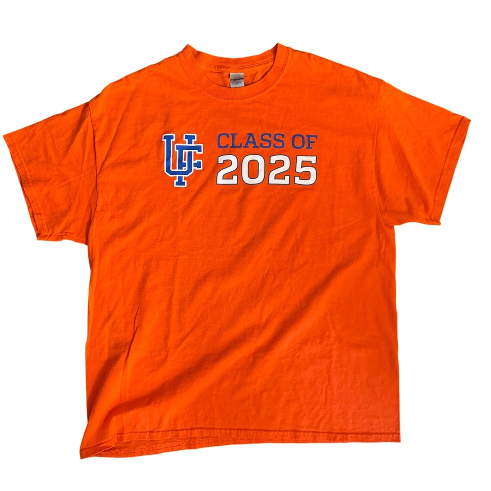 University of Florida‎ Tee Shirt XL UF Gators Class of 2025 Orange Blue